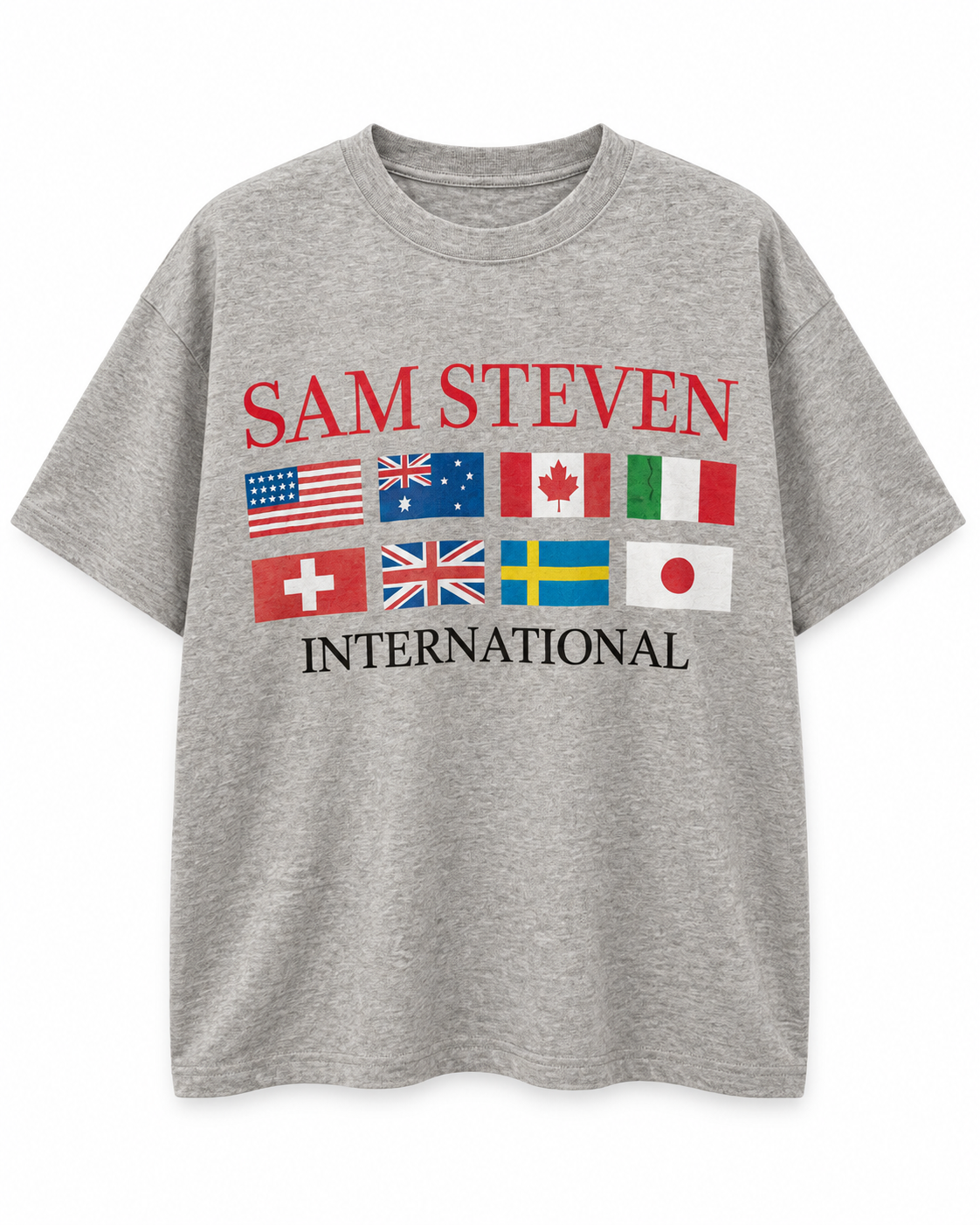 INTERNATIONAL GREY T-SHIRT