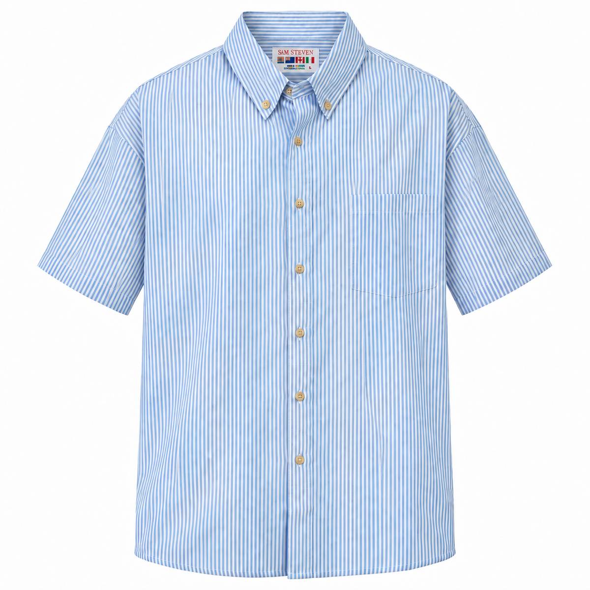 M STRIPE BUTTON DOWN